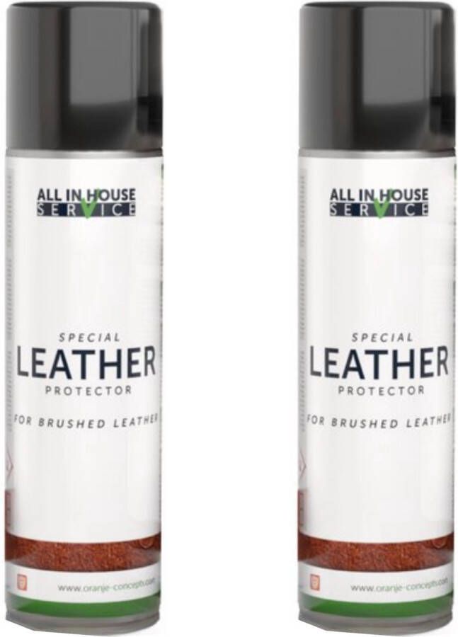 All-In House Brushed Leather Protector Spray 2 x 250ml