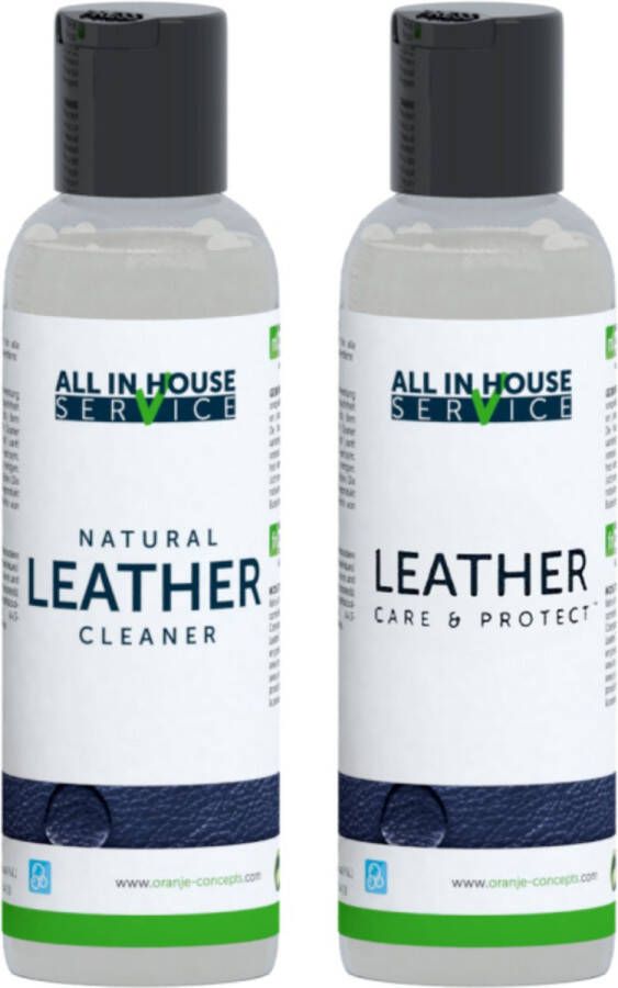 All-In House Leather Care Set Mini Cleaner + Care & Protect 2 x 75ml