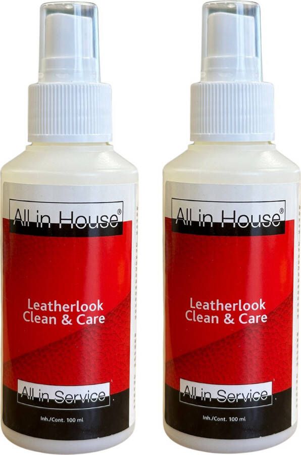 All-In House Leatherlook Clean & Care 2 x 100ml Leather Look