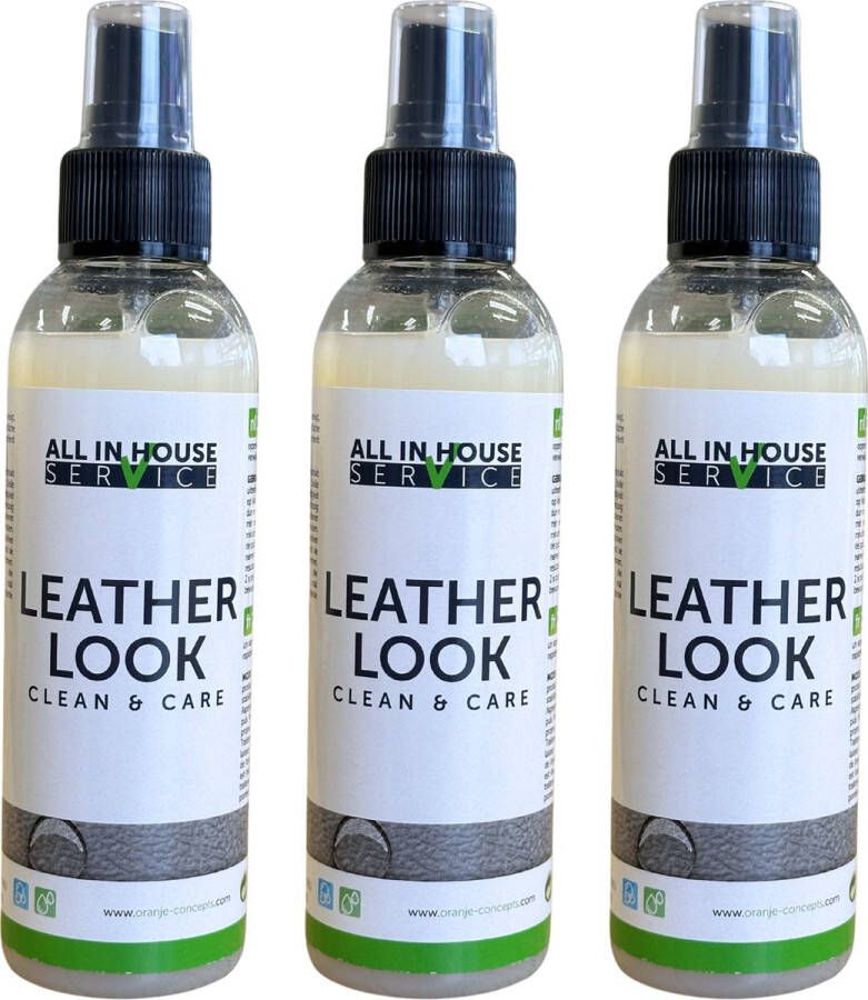 All-In House Leatherlook Clean & Care 3 x 150ml Leather Look