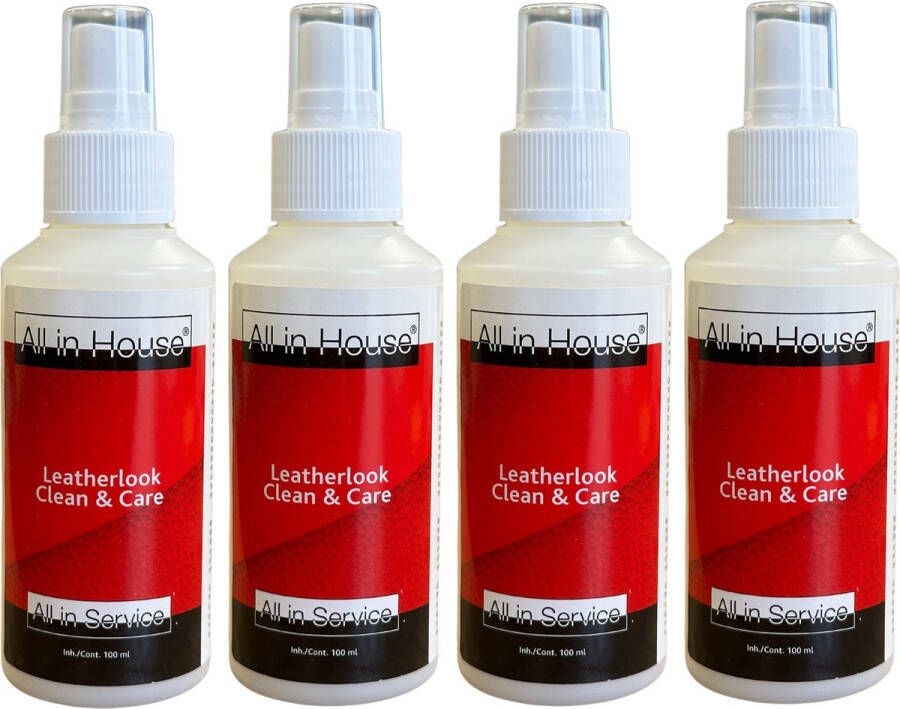 All-In House Leatherlook Clean & Care 4 x 100ml Leather Look