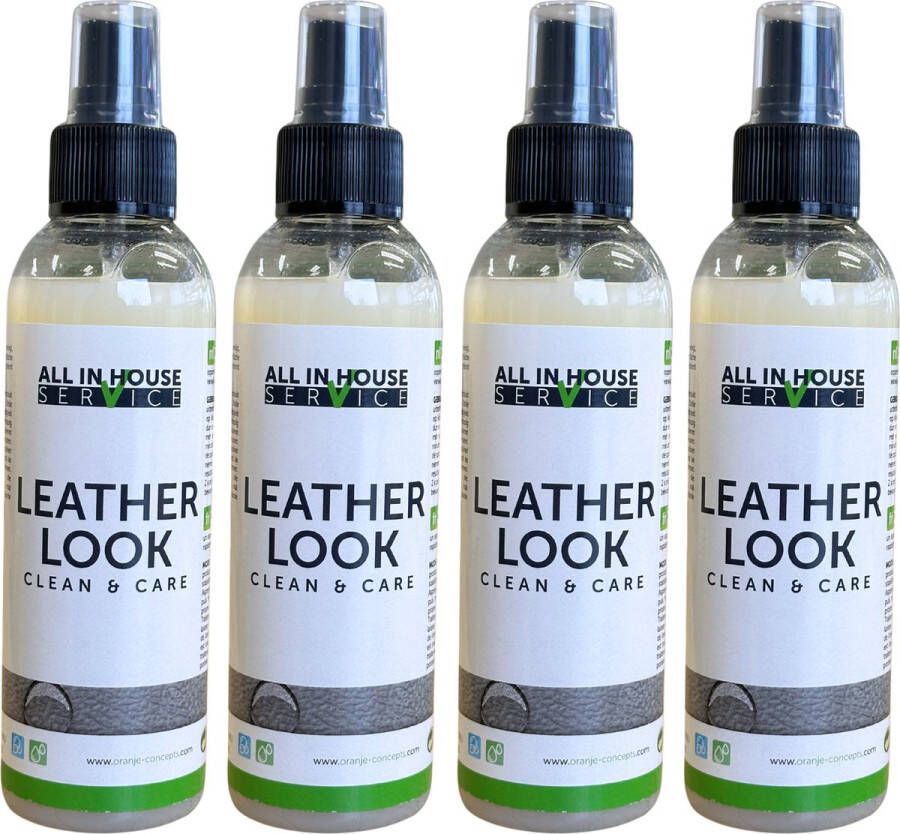 All-In House Leatherlook Clean & Care 4 x 150ml Leather Look