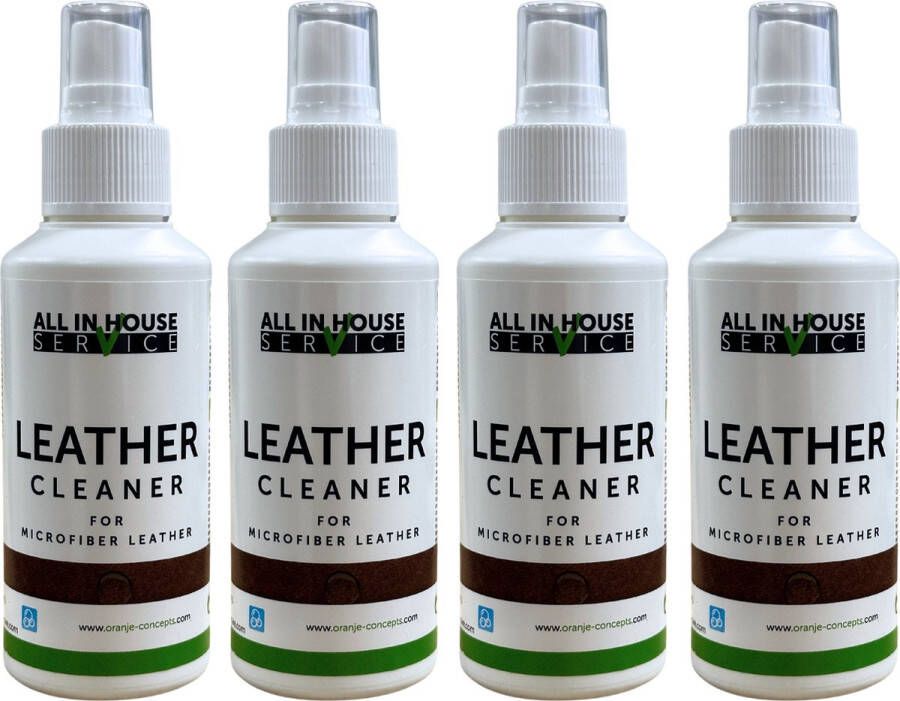 All-In House Microfiber Leather Cleaner 4 x 100ml