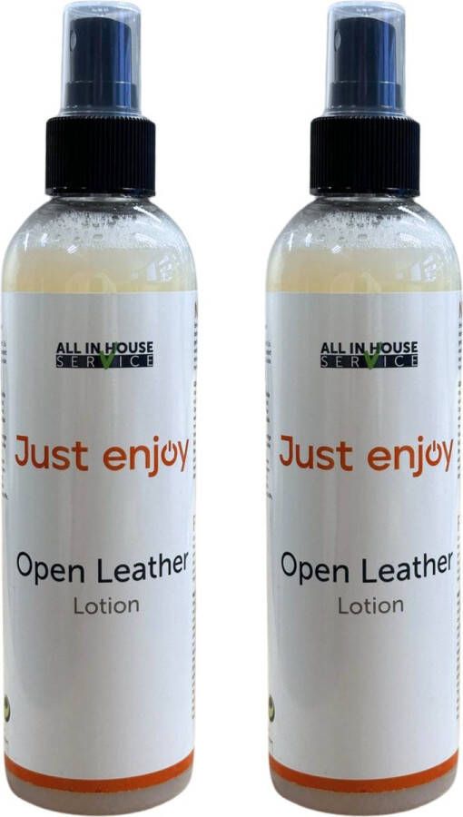 All-In House Open Leather Lotion 2 x 250ml Just Enjoy