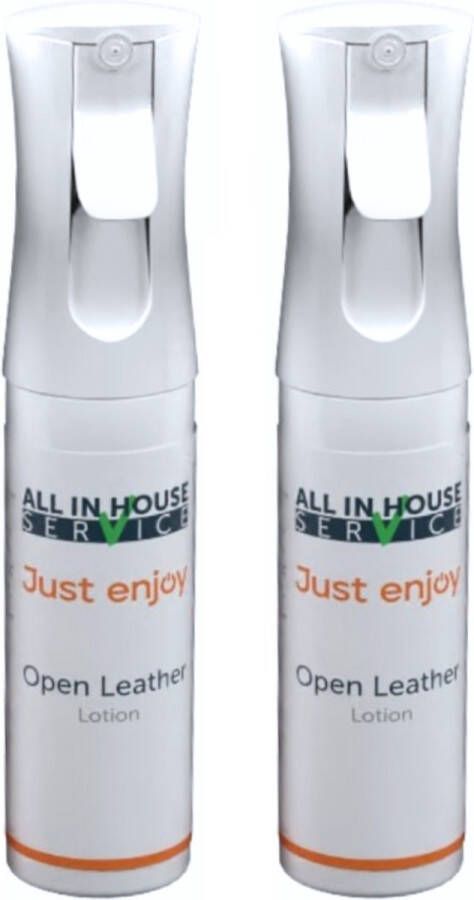 All-In House Open Leather Lotion 2 x 500ml Just Enjoy