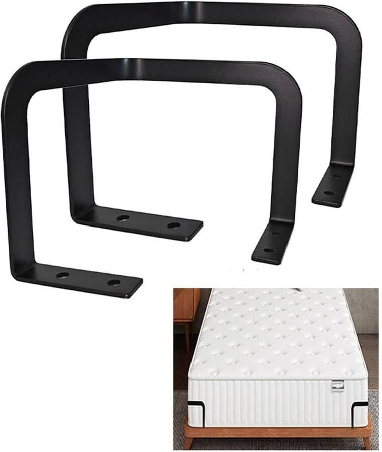 Golden crown Matrasbeugel Antislip Matrassysteem Effectieve oplossing 2 stuks Stabilisator voor Bedframe Geschikt voor Alle Matrassen Meta