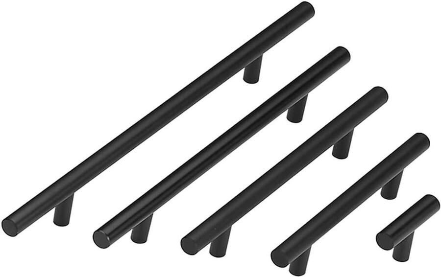 Allecto plus 10 stuks Roestvrij Stalen Meubelgrepen 128 mm Gatafstand Moderne Keuken- en Kastgrepen Eenvoudig te Installeren