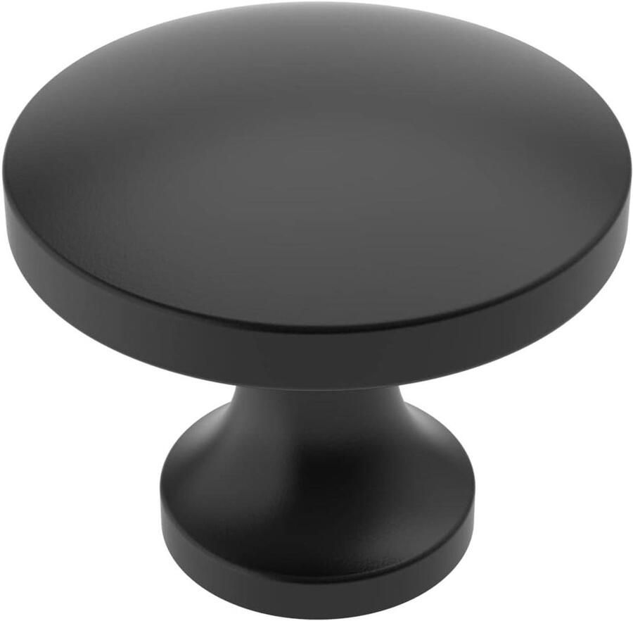 Allecto plus 10 Zwarte Meubelknoppen Kast Deurknoppen Commode Knoppen Set van 10 UK0032