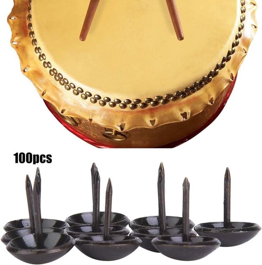 Allecto plus 100 stuks bekledingsspijker voor meubels decoratie zwart 16 * 20mm bank mand handwerk