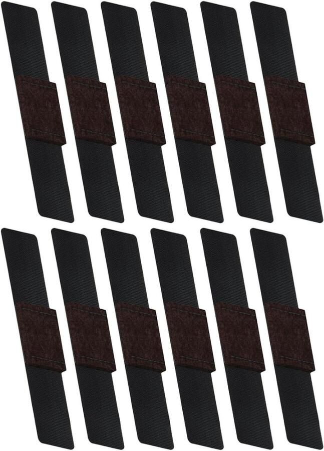 Allecto Plus 12 stuks meubel beenbeschermers voor tafel en stoel tafelstoelpootkussens stoelpootkussens stoelpootbekleding puntenslijper hoed vilt ijzeren buis