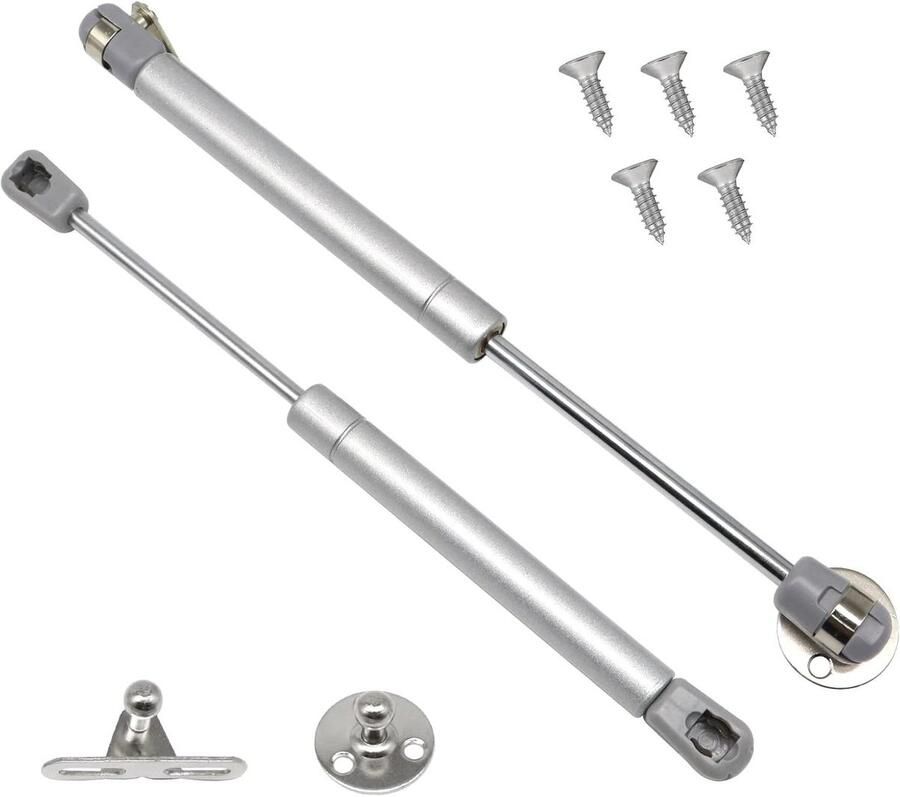 Allecto plus 2 Stuks Gasdrukveer voor Keukenkast en Kledingkast 80N Druk Voeg zachte sluiting toe aan meubels met deze set van 2 gasdrukveren (80N 8kg). Ideaal voor keukenkasten kledingkasten en kastdeuren