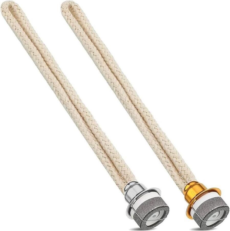 Allecto Plus 2 stuks katoenen lonten voor katalytische lamp Navulling aromalamp Geurbrander met olielampgeur