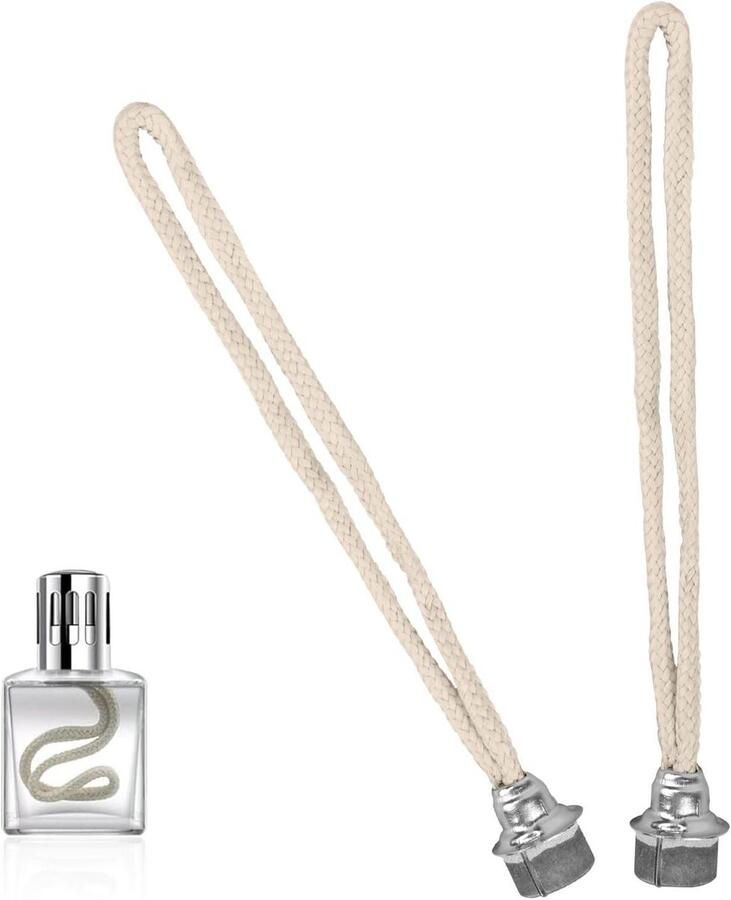 Allecto Plus 2 stuks lont voor aromatherapie lampen Katalytbrander olielampen Diffuser reservebrander Geur accessoires Zilverschakeringen