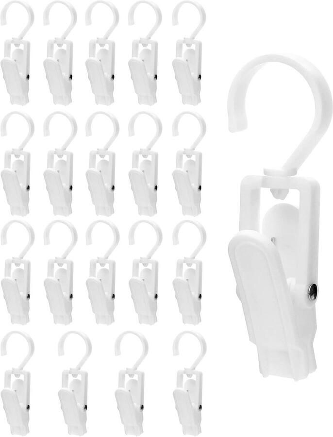Allecto plus 20 Pack Washaken Antislip Hanger Clip Voor Boot & Closet Organisatie Broek Schoenen Hoeden Handdoek Organiseren