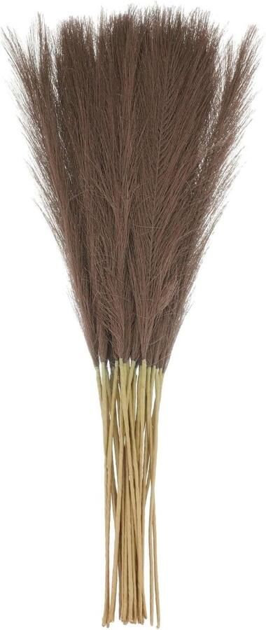Allecto Plus 20 stuks gedroogde pampasgras 53 cm herfstdecoratie voor thuis vaas vloeren tafel bruiloftsdecoraties donkerbruin