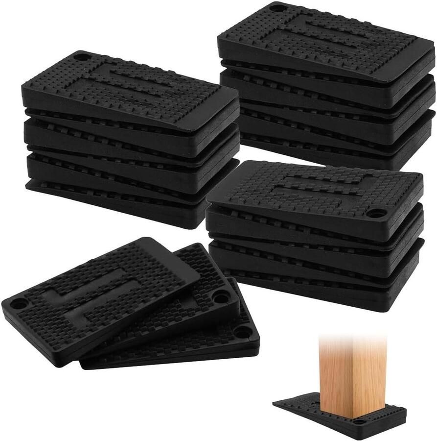 Allecto Plus 20 Stuks Tafelwiggen voor Nivellering Meubelnivelleringspads Set van Onderlegwiggen voor Meubels Antislip Stoelshims & Meubelwiggen Geschikt voor Meubels Tafels Stoelen Kasten