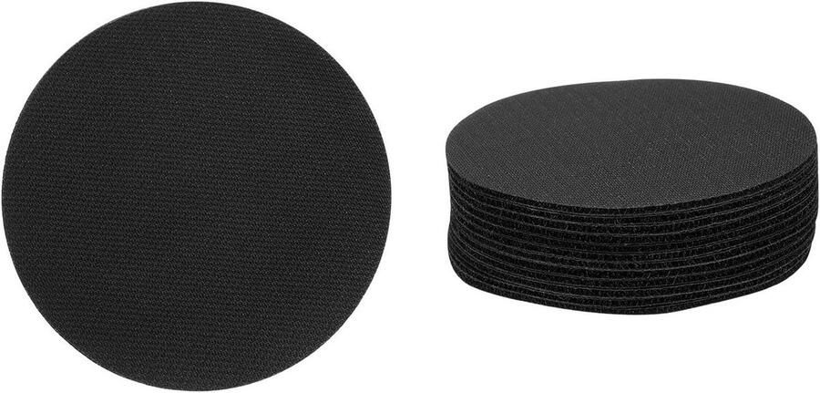 Allecto plus 24 stuks tapijtmarkeringen 10 cm cirkelpunten voor tapijt in klaslokaal kleuterleraren flexibele stoelen zwart