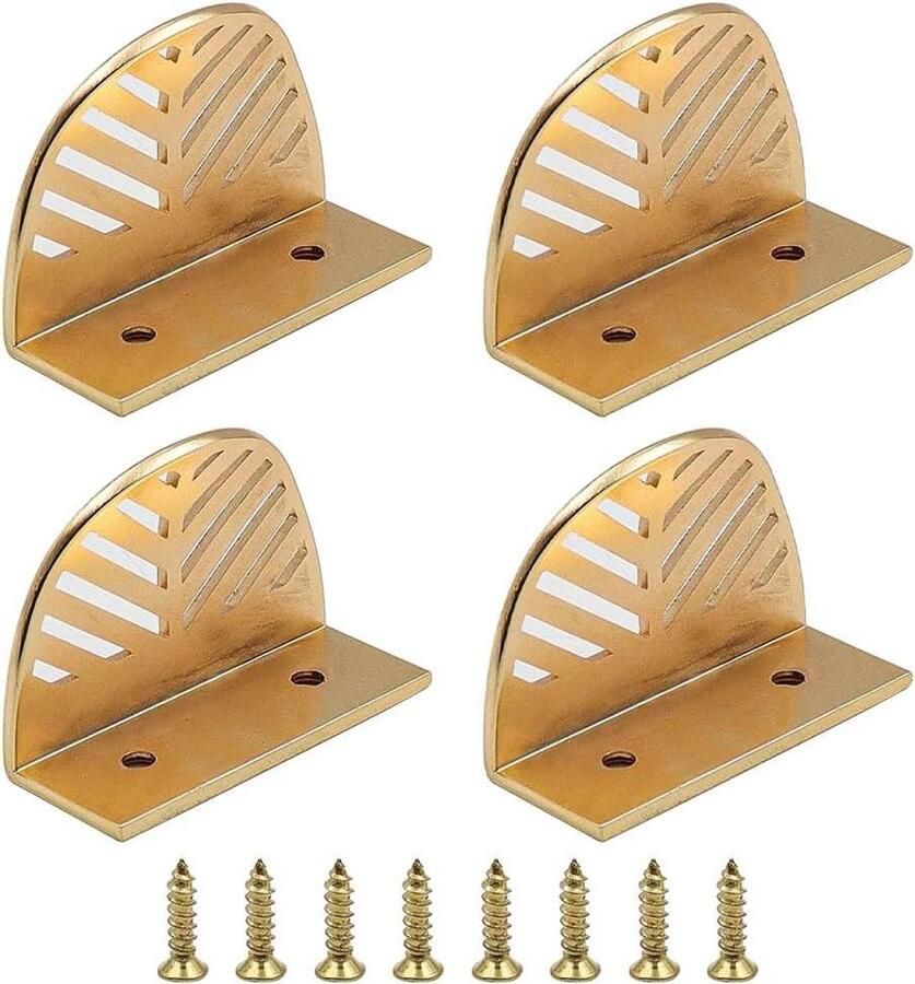 Allecto plus 4 delige bladvormige kastgrepen voor keukenkasten en meubels