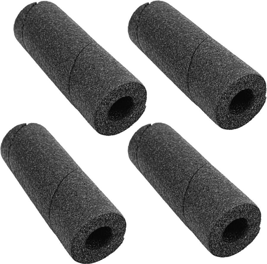 Allecto Plus 4-delige set Bedframe Beschermers 5cm Meubelbescherming Zwart Voetbeschermers Tenenbeschermers Bescherming tegen Beschadiging