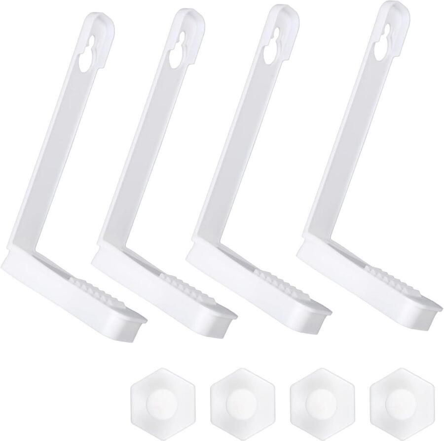 Allecto Plus 4 Stuks Antislip Bedlakenhouderclips voor Matrassen van Meer dan 15cm Eenvoudig te Installeren en te Verwijderen