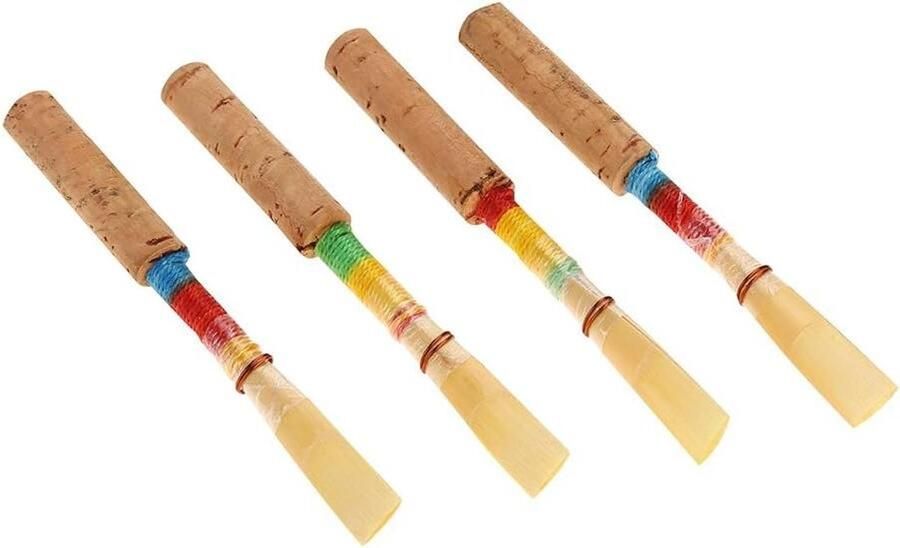 Allecto Plus 4 stuks Houten Hobo Rieten voor Hobo in Medium Zachte Kam met Kunststof Opbergdoos