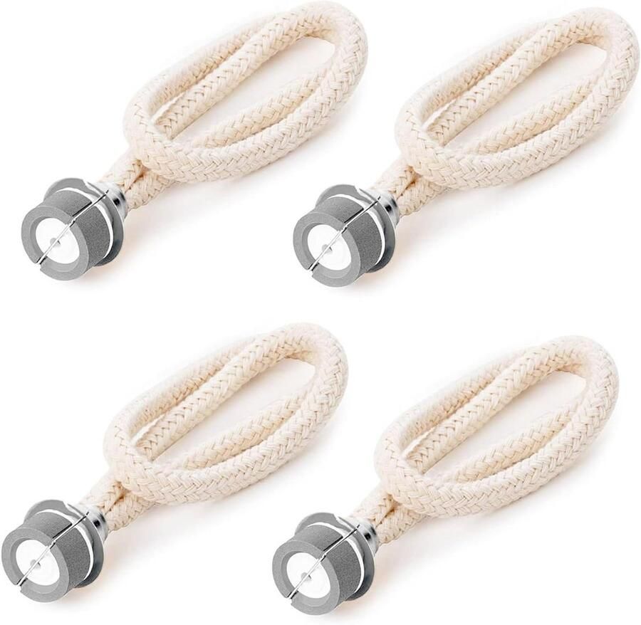 Allecto plus 4 stuks lonten voor lampen reservelamp olielamp luchtcontrole katalytische brander aromatherapie woondecoratie zilver