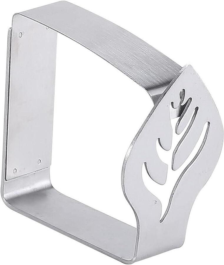 Allecto Plus 4 stuks Roestvrijstalen Dikke Sterke Stoffen Klemmen Verstelbaar Tafelkleedklemmen voor Binnen en Buiten Geschikt voor Thuisgebruik Bruiloften en Picknicks