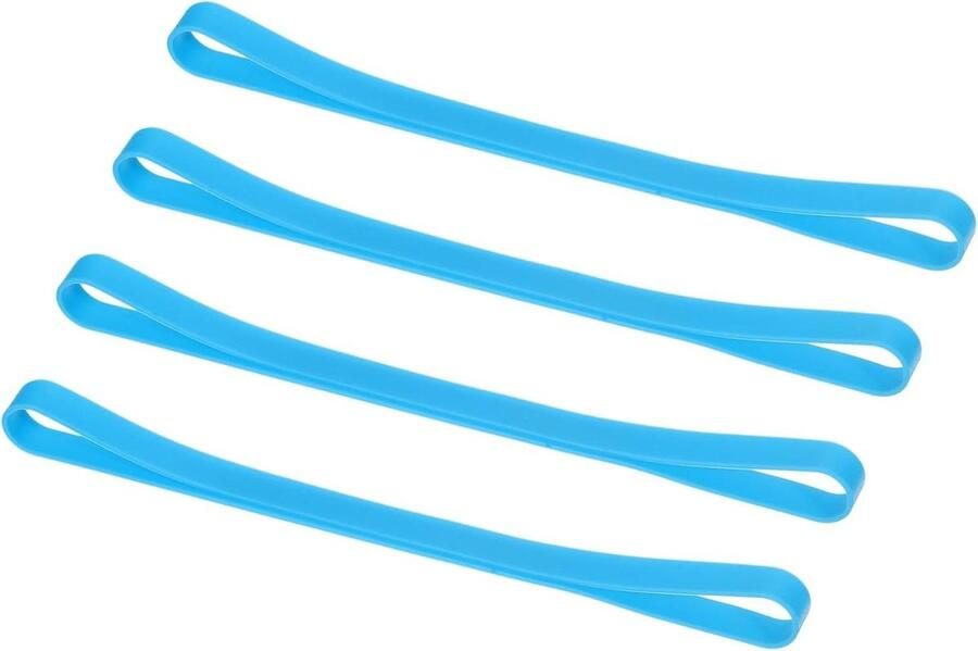 Allecto plus Rubberen Handdoekclips 4 stuks voor Stoelen Cruise Zwembad Strand Hemelsblauw