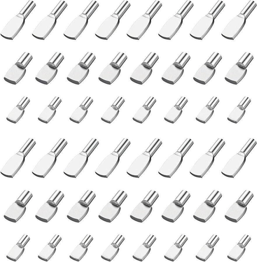 Allecto Plus 48 stuks plankdragers voor kledingkast garderobe rek planken geschikt voor 5 6 7 mm planken