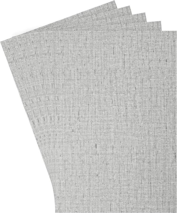 Allecto plus 5 stuks Vloerlijsten in lichtgrijs voor poppenhuizen Behang en Vloer Patroon Stof 30 cm x 20 cm