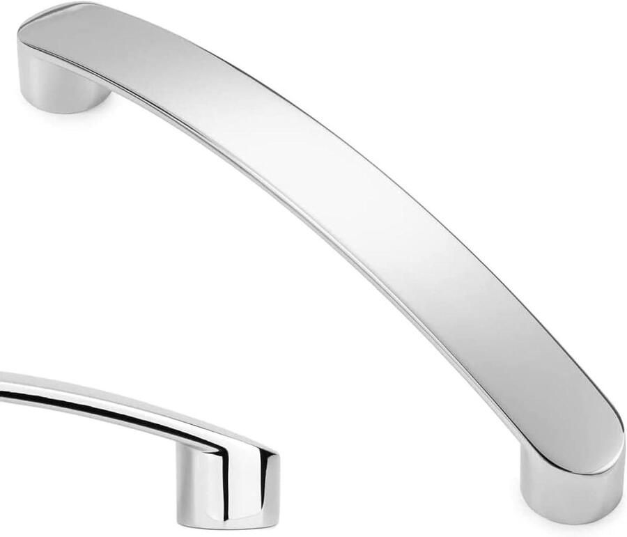 Allecto Plus 6-delige set moderne handgrepen voor keukenkasten en badkamerlades 192mm lang