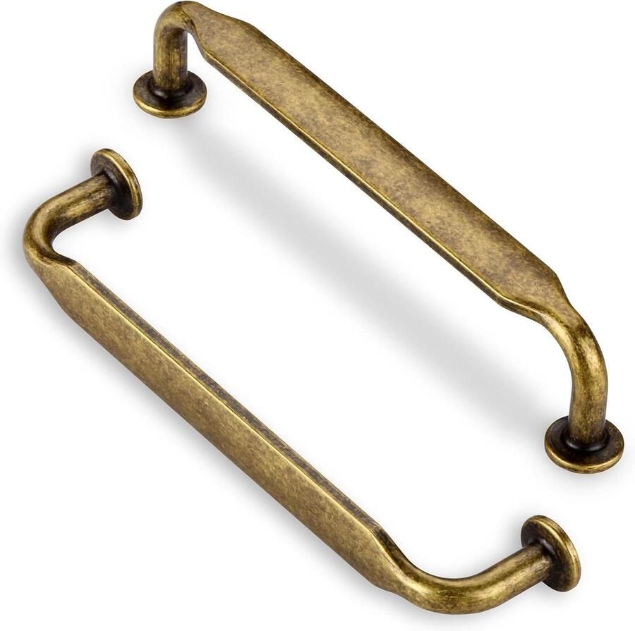 Allecto Plus 6 stuks Vintage Meubilair Handgrepen Antiek 128mm Gat Afstand Keuken Kabinet Ladegrepen