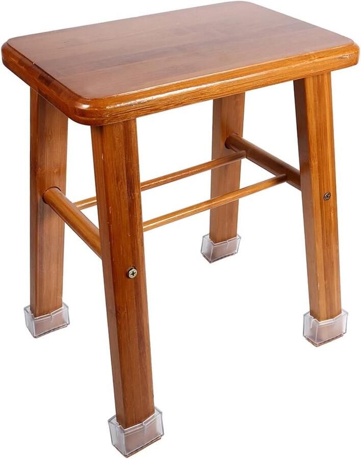 Allecto plus Stoel beschermers voor rechthoekige meubelpoten Set van 8 Rubberen zool Voorkom krassen