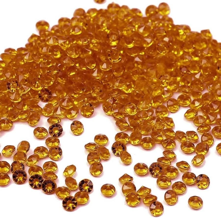 Allecto Plus Acryl Diamant Kristallen 4mm Glitter Verspreiding Decoratie Tafel Decoratie Bruiloft Doop Verloving 4000 stuks Koffiekleurig
