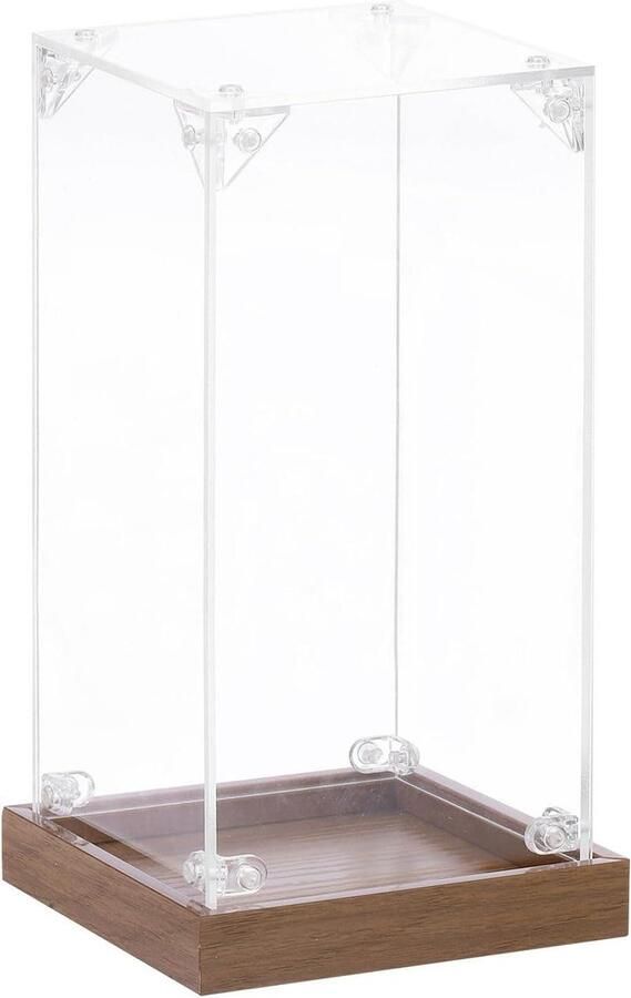 Allecto Plus Acryl displayhoes 10x10x20 cm transparant stofdicht organizer vitrine verzamelstukken actiefiguren