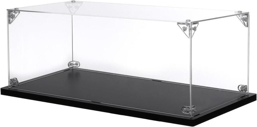 Allecto plus Acryl tentoonstellingsvitrine 30x15x10 cm stofdicht montage aan vitrine transparante kubushouder voor poppenverzamelingen Perfect voor verzamelaartentoonstellingen