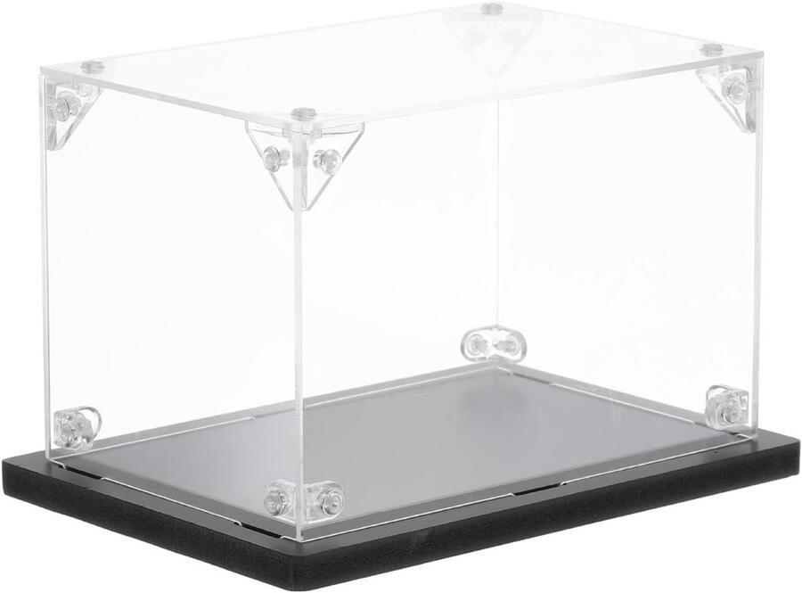 Allecto plus Acryl vitrine 10 x 15 x 10 cm transparant stofdicht Voor actiefiguren verzameling Organiseren en beschermen van collectibles