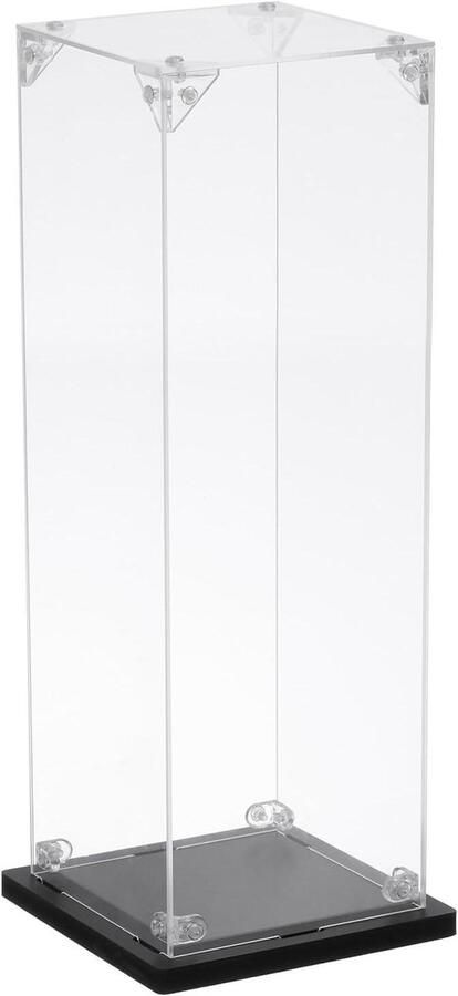 Allecto plus Acryl vitrine 10x10x30 cm transparant stofdicht Organiser voor actiefiguren verzameling
