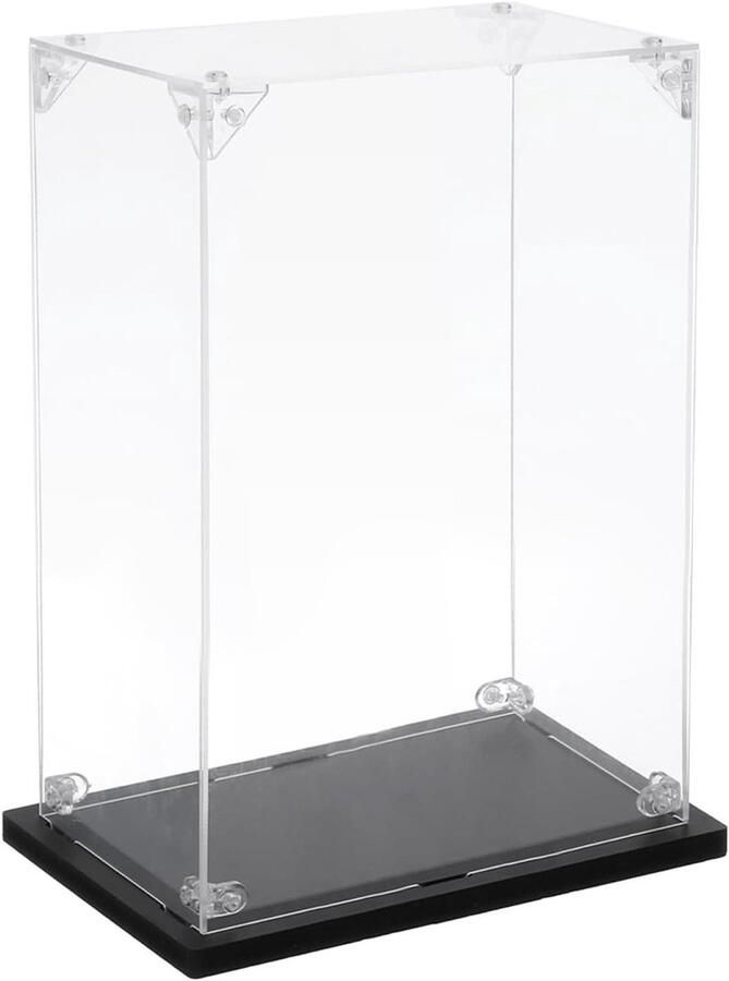 Allecto plus Acryl vitrine 10x15x25 cm transparant stofdicht Organizer voor actiefiguren verzameling