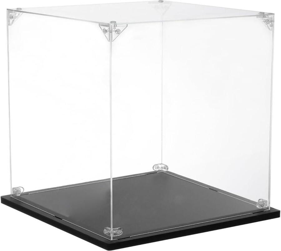Allecto plus Acryl Vitrine 20x30x15 cm Transparant Stofdicht Organizer voor Actiefiguren Verzameling