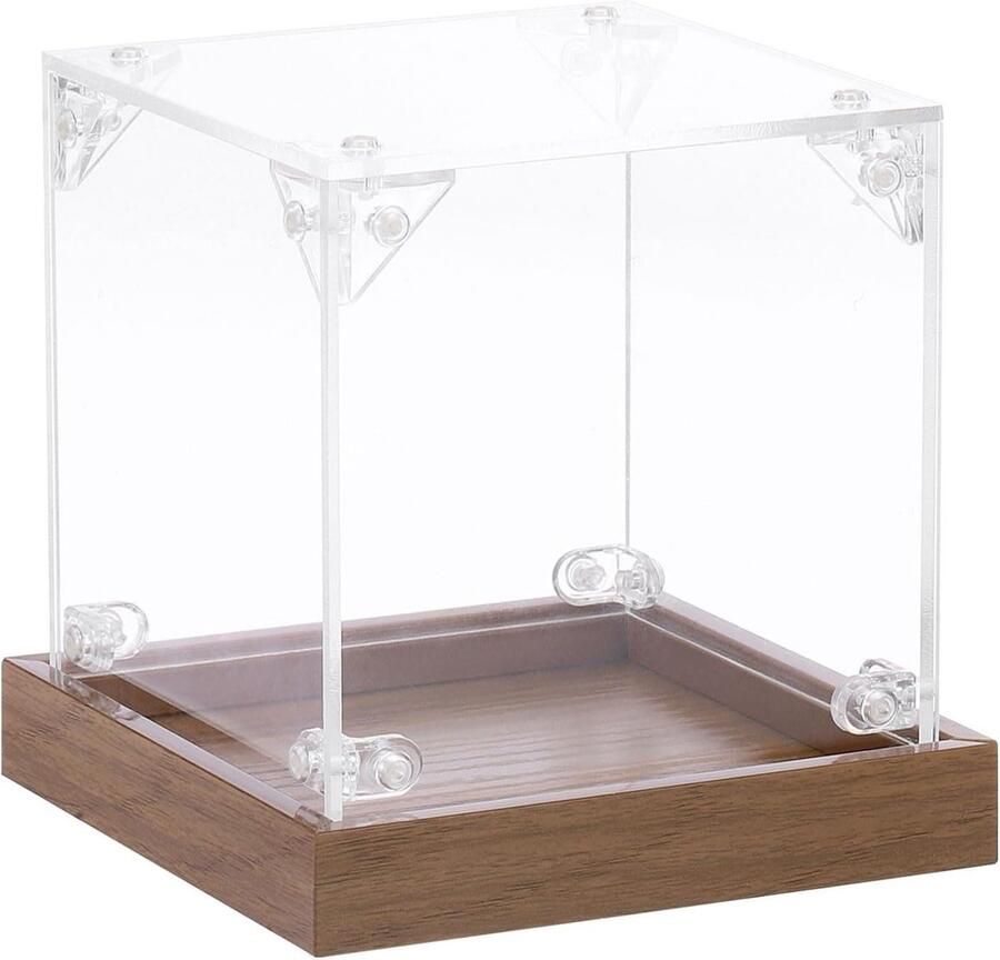 Allecto plus Acryl Vitrine Showbox 10x10x10 cm Stofdicht voor Actiefiguren Verzamelaars