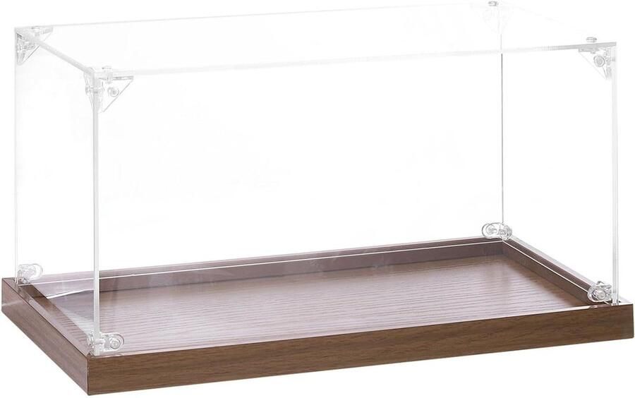 Allecto plus Acryl vitrinekast 30 x 15 x 15 cm transparant opslag en display voor verzamel- en actiefiguren