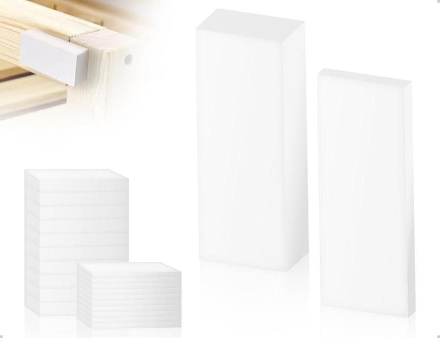 Allecto plus Afstandhouders voor meubelbescherming en wandstoppers Set van 20 Wit Geschikt voor deurgrepen vloeren ramen