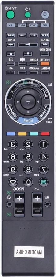 Allecto plus Afstandsbediening met goede signaaloverdracht voor LCD LED Televisie KDL-40XBR Vervanging afstandsbediening met achtergrondverlichting Compatibel met RM-ED033 Verbeterde kwaliteit