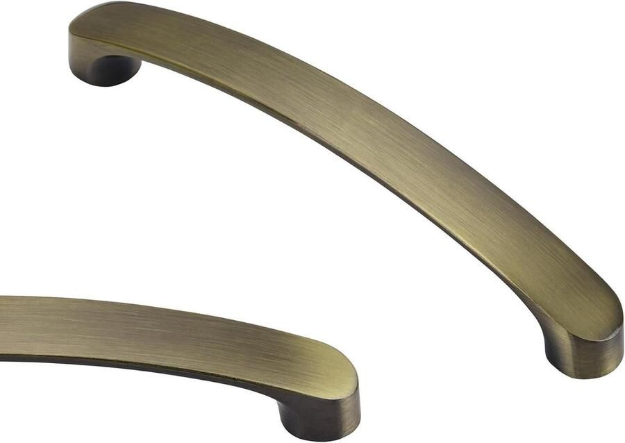 Allecto plus Antiek bronzen handgrepen 128mm voor keukenkasten Set van 10 stuks