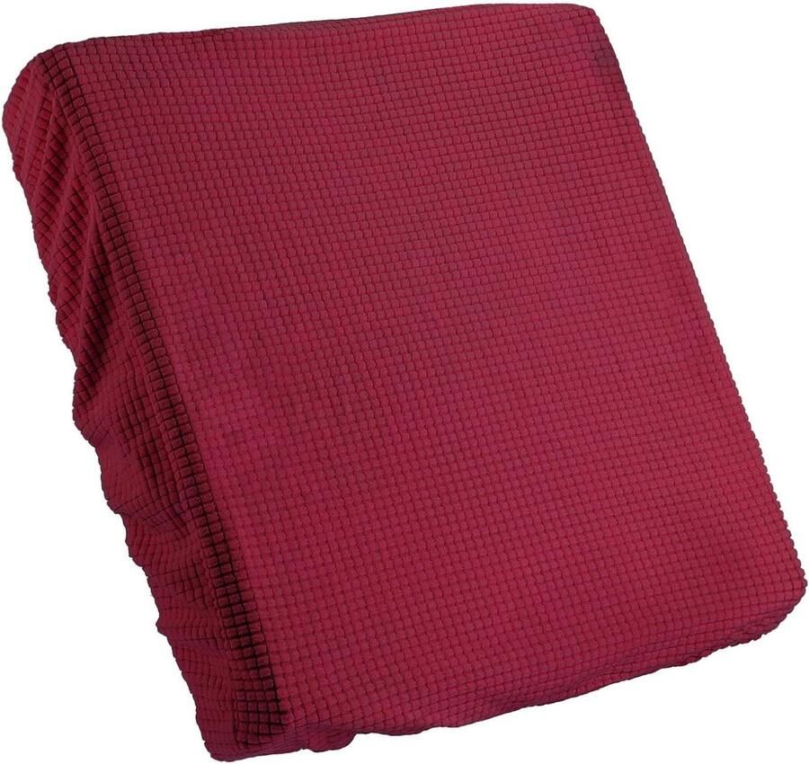 Allecto Plus Elastische Bankovertrek 50 x 50 cm Polyester Magische Bankhoes Wasbaar Antislip Wijnrood Voor Bank in Huis Zachte en Duurzame Hoes