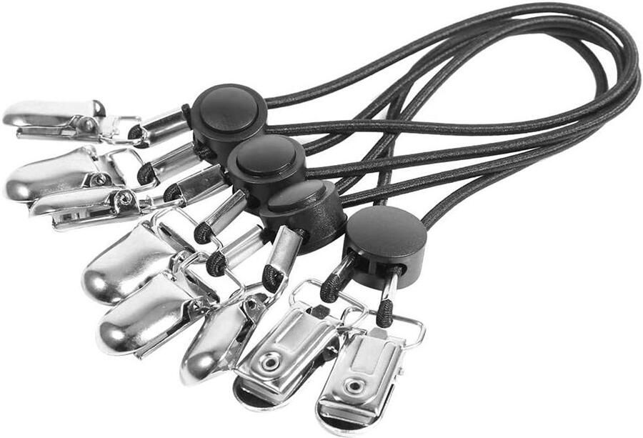 Allecto Plus Bedlaken clips voor bedlaken bevestiging in slaapkamer 4 stuks Geschikt voor laken riemen Houders voor beddengoed slipcover Bank accessoires Bevestigingsmiddelen voor jarretelriemen