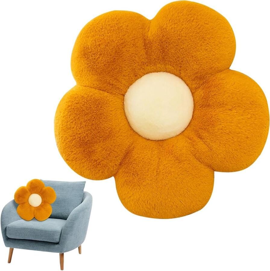 Allecto Plus Bloem Kussen Bloem Kussen Bloemen Kussensierkussen Pluchen Kussen Bloem Vloerkussen Zitkussen voor Auto Stoelkussen Bank Geschenken Woondecoratie 35cm