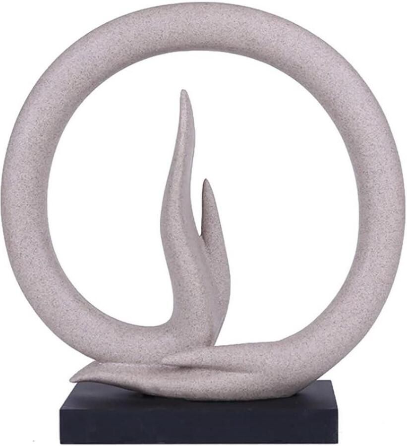 Verbeterde titel: Boeddha Hand Standbeeld Yoga Decoratie Minimalistische Zandsteen Kunst Collectie Abstracte Sculptuur Bureau Ornament voor Meditatie Rust en Innerlijke Vrede