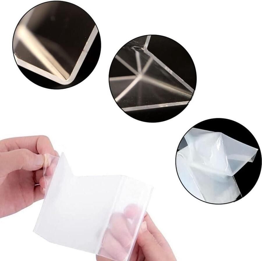 Allecto Plus Boekdisplay standaard 5 stuks acryl boekensteunen Transparant Brochurehouder Boekenkast Ezel Boeken-opbergstandaard met schuine borden